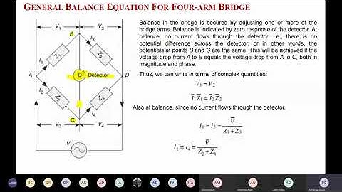 Lecture 17: AC Bridges- Electrical Measurement and Instrumentation (Electrical Engineering Online)
