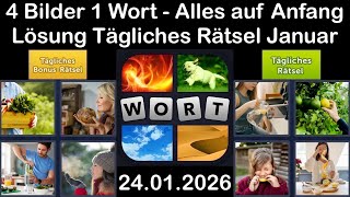 4 Bilder 1 Wort – Tägliches Rätsel Lösung 24.01.2026 - Alles auf Anfang - Januar 2026 #4Bilder1Wort screenshot 5