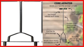 Great product -  Yard Butler ID-6C Manual Lawn Coring Aerator - Grass Dethatching Turf Plug Core Aer