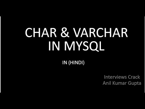 Char vs Varchar in mysql
