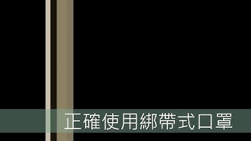 正確使用綁帶式口罩
