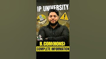 IP University B.com (Hons.) Complete Information 😍 Admission process💥Eligibility criteria #shorts