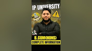 IP University B.com (Hons.) Complete Information 😍 Admission process💥Eligibility criteria #shorts