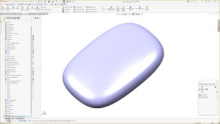 Pebble Form Using G3 Constraint in Solidworks