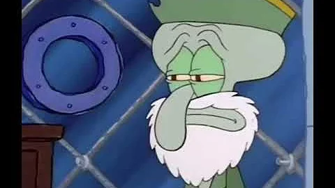 Squidward Punches Sandy