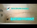 Bathroom Cleaning Hacks! - Soap Scum, Toilet Rust, and More...test for scratching