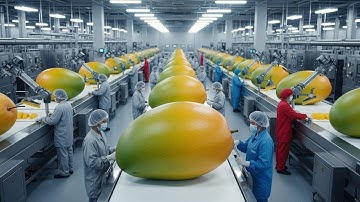 Inside a **Mango Juice** Factory: How They Make **Thousands of Bottles Daily** (Full Process)