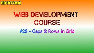 Gaps and Rows in Grid || css grid || Hindi Tutorial || EDUGYAN