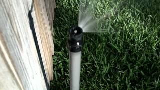 How to adjust fixed spray nozzle  Sprinkler Repair