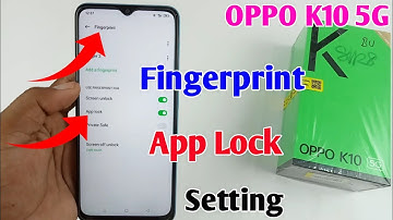 Oppo K10 5G fingerprint app lock / Oppo K10 me app me fingerprint lock Kaise lagaye / Oppo K10 5G