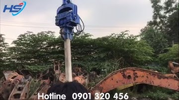 Búa Rung Ép Cọc Bê Tông Vuông - đóng cọc dự án điện mặt trời