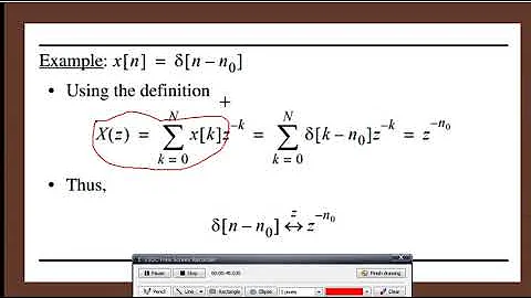 Z Transform Example 1(Digital Signal Processing)