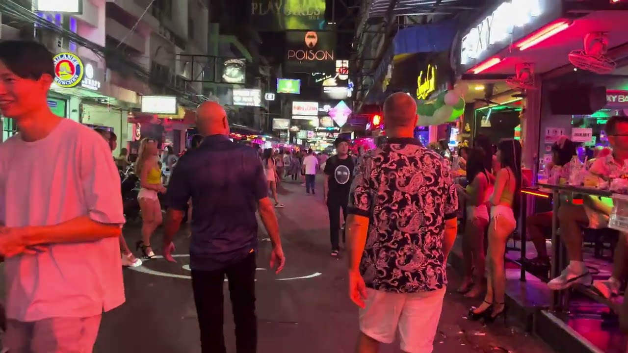 Sunday nightlife | 4K Pattaya soi 6 Jan 2024