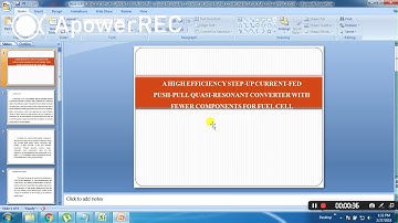 IEEE 2017-2018 POWER ELECTRONICS A HIGH EFFICIENCY STEP UP CURRENT FED PUSH PULL QUASI RESONANT CONV