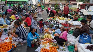 Activities Of Khmer People In Market Before Khmer New Year 2024 - Fresh Flower, Fresh Fruit & More