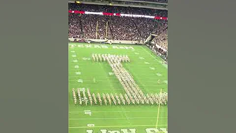 Fightin' Texas Aggie Band Block-T formation - 10/6/2018