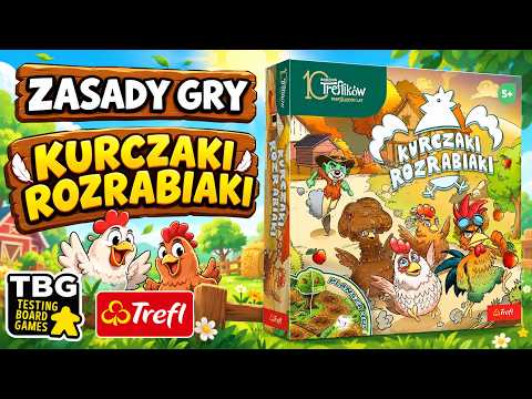 Kurczaki Rozrabiaki | Zasady gry | Jak grać | Instrukcja | gra dla dzieci | gra planszowa