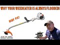 Why Your Weedeater Is Always Flooded! - Easy Fix Video