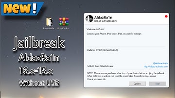AldazRa1n New Jailbreak iOS 16.x - iOS 15.x  (A11 below on Windows without USB)
