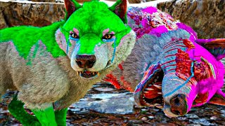 O Filhote Lobo da Caverna Perdeu Sua Família na Infância! O FILME Ark Survival Evolved