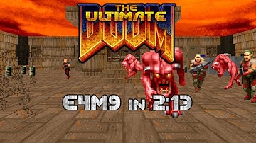Doom E4M9 UV Max in 2:13