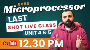 Live Class Microprocessor 8086 | Specially For Writing Assembly Language Programming | Proc & Macro
