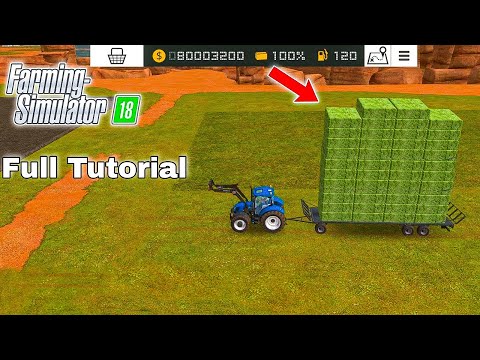 Fs 18 Grass Cut Full Tutorial In Hindi | Farming Simulator 18 Gameplay | Timelapse#