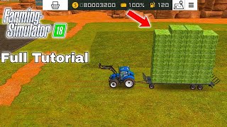 Fs 18 Grass Cut Full Tutorial In Hindi | Farming Simulator 18 Gameplay | Timelapse# screenshot 5