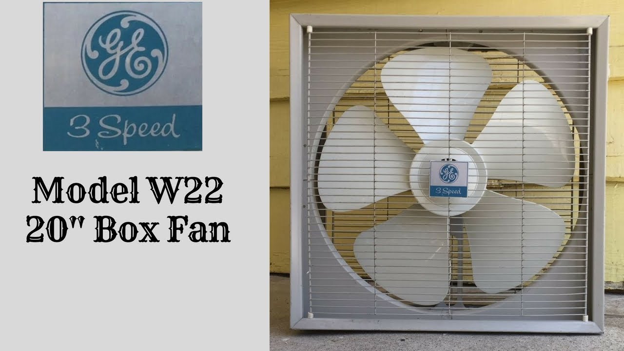 Vintage 1960's GE W22 Box Fan YouTube