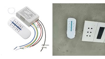 Công tắc điều khiển từ xa bằng sóng radio RF 4 cổng 4 kênh