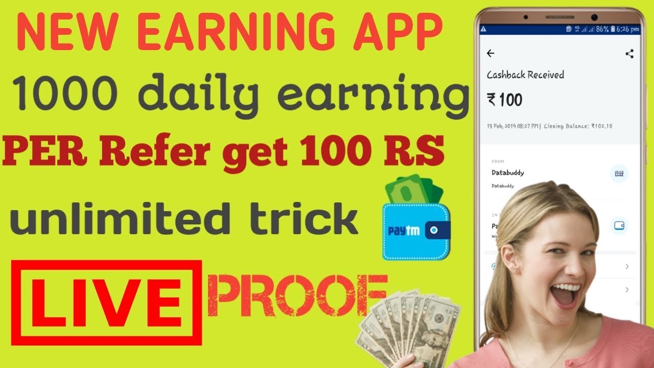 PAYTM  New earning app  unlimited trick earn 1000 RS  daily latest 2019