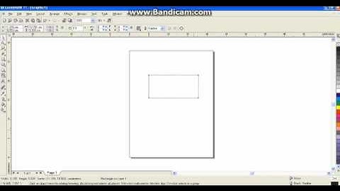 how to create rectangle on corel draw