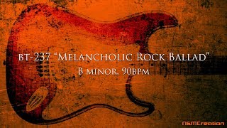 Vignette de la vidéo "Melancholic Rock Ballad Backing Track in Bm | BT-237"