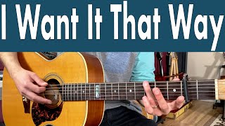 Video thumbnail of "Backstreet Boys I Want It That Way Guitar Lesson + Tutorial + TABS"