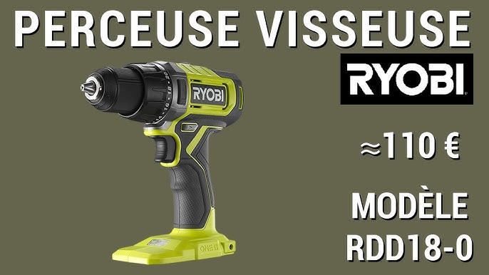 Perceuse-visseuse d'angle Brushless sans fil sans batterie 18 V RAD18C-0  ONE+ RYOBI, 1372413, Outillage