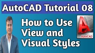 How to use view and visual styles command in autocad in hindi ||  Auto CAD Tutorial