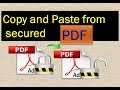 How to copy text from secured PDF || print from secured PDF || TRICKY TAKE