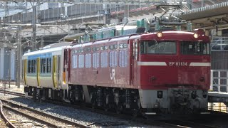 久留里線配給大宮駅出発　#jr東日本 #大宮駅 #ef81 #配給輸送 #キハE130