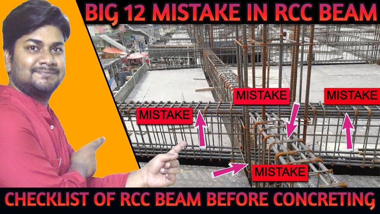 12 Big Mistakes in Beam Before Concreting Work at Site | Beam Checklist | Learning Civil Technology