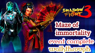 Redesign Maze of immortality event complete walkthrough shadow fight 3