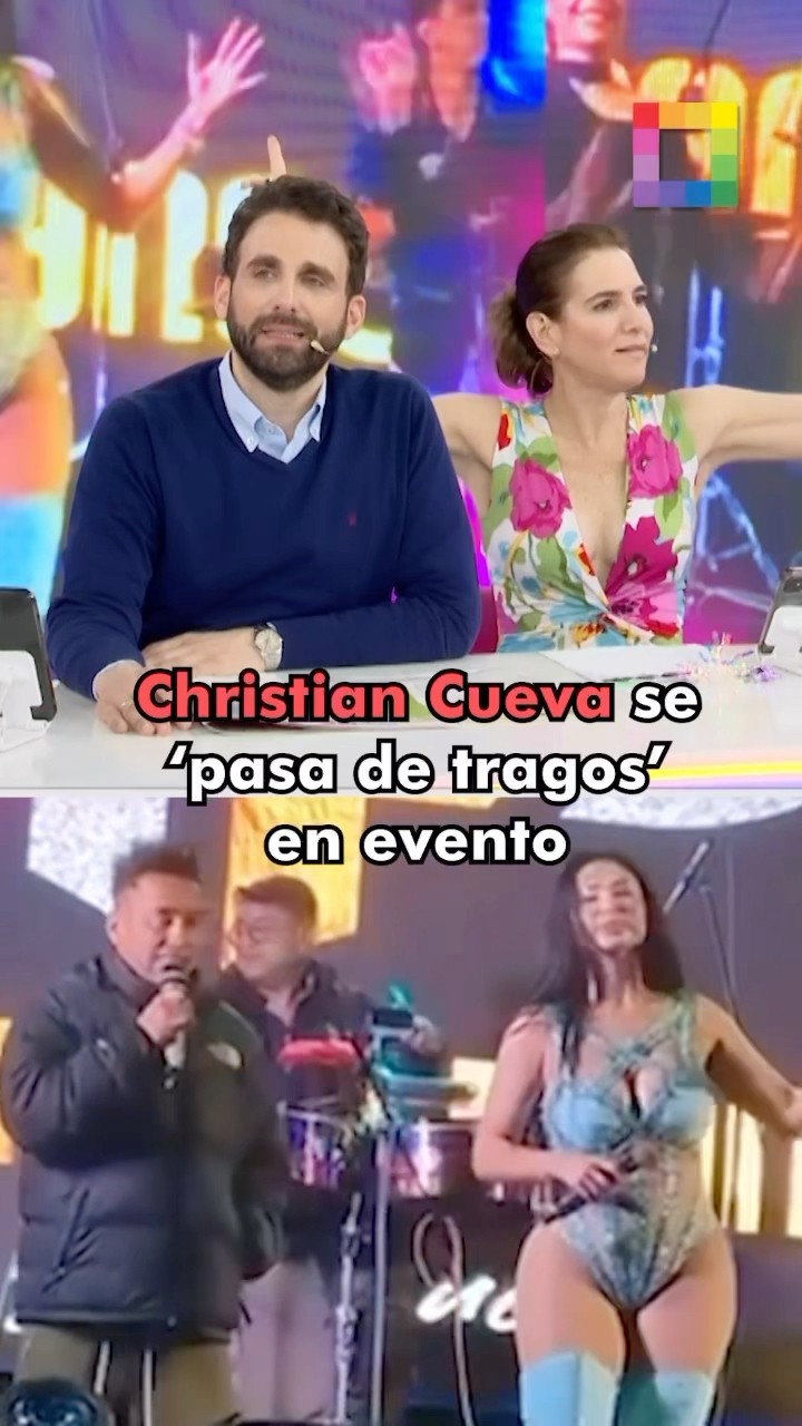 Christian Cueva se ‘pasa de tragos’ en concierto de Pamela Franco. #AmorYFuego Cueva #PamelaFranco