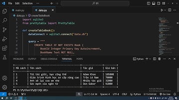 Lập trình Python - Cơ sở dữ liệu SQLite cho người bắt đầu