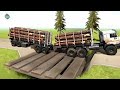 Spintire: Mudrunner Mods Truck vs Extreme deep broken road with speed bumps|| Driver skill test #4||