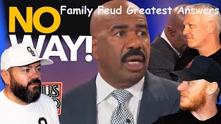 GREATEST ANSWERS ON FAMILY FEUD! REACTION!! | OFFICE BLOKES REACT!!