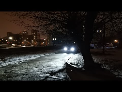 Шкода Октавия ставим яркие LED лампы на главный свет   D3S.