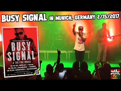 Busy Signal - Dreams of Brighter Days / Free Up in Munich, Germany @Â Backstage [2/15/2017] 