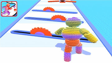 Rope Man Run! All Levels Gameplay 23-28 android, ios