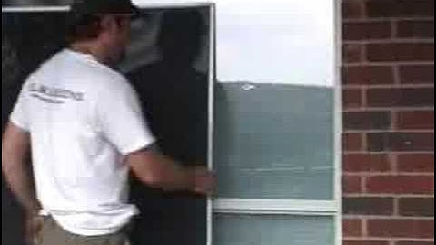 JoshHobbs.com Solar Screen installation for a pop-in side-by-side Windows