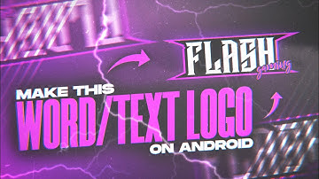 Make this word / text type Gaming Logo on Android | Word logo tutorial | Text Logo tutorial #pstouch