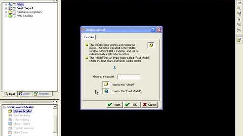 Petrel Schlumberger  defining Structural model 2